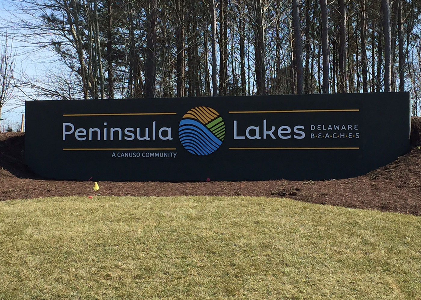 Peninsula Lakes Community Sign